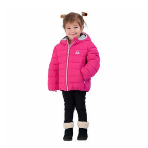 Gerry Kids' Jersey Lined Jacket Pink Zippered Pockets 2T 3T 4T